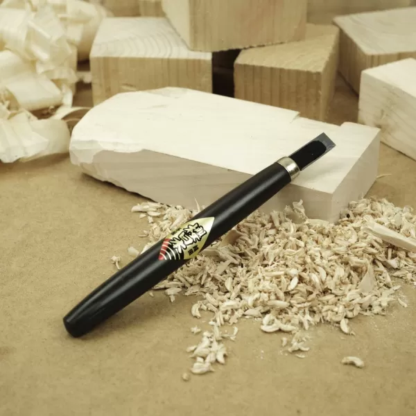 Japonské řezbářské mini-dláto SAKURA Nihon s plochou čepelí - 12 mm