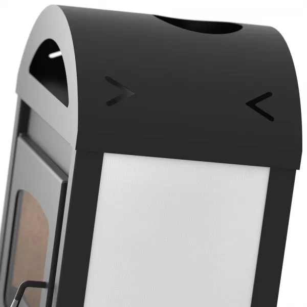 Krbová kamna FLAMINGO ® MELAND dlažba Bílá