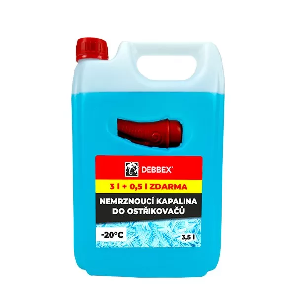 Nemrznoucí kapalina do ostřikovačů -20 °C 3 litry + 0,5 l ZDARMA kanystr