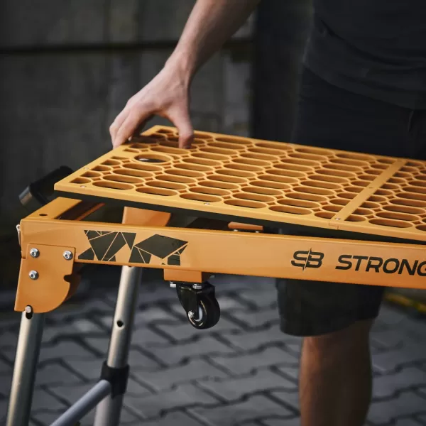 Multifunkční skládací stůl a plošina STRONGBOLD StrongBench B910
