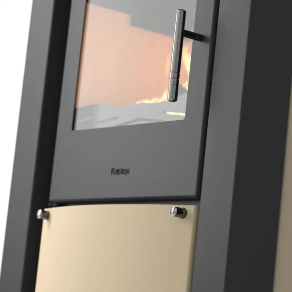 Krbová kamna FLAMINGO ® AMOS krémová