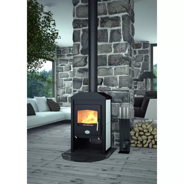 Krbová kamna FLAMINGO ® VEGA dlažba Žlutá