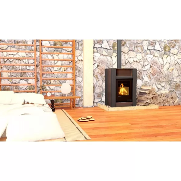 Krbová kamna AQUAFLAM VARIO ® LEND 11/7kW hnědá - sametová