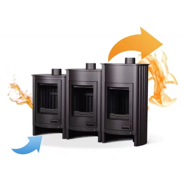 Krbová kamna MASTERFLAMME ® Medie II, šedá