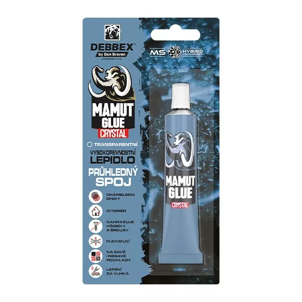 MAMUT GLUE Crystal 25 ml tuba v blistru transparentní