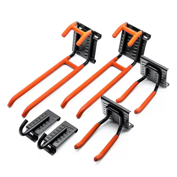 Ocelové háky na zeď CRAFTMAKER s pogumovaným povrchem - sada 6 ks