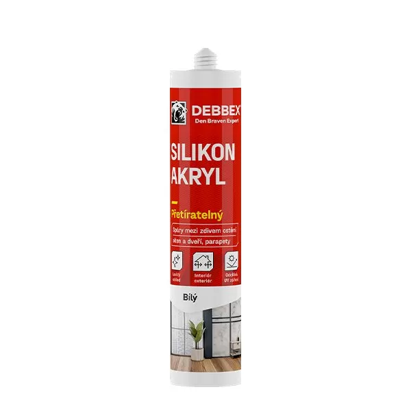 Silikon akryl 280 ml kartuše bílá
