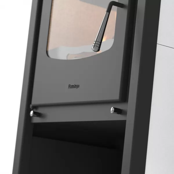 Krbová kamna FLAMINGO ® MELAND dlažba Bílá