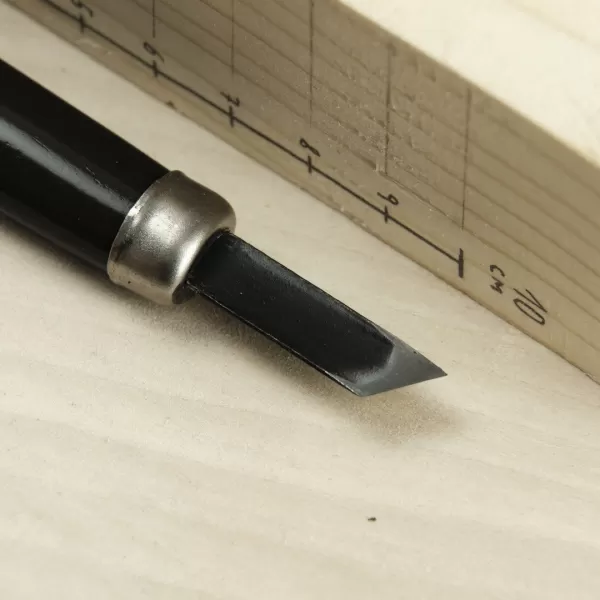 Japonské řezbářské mini-dláto SAKURA Nihon s levo-šikmou čepelí - 7,5 mm