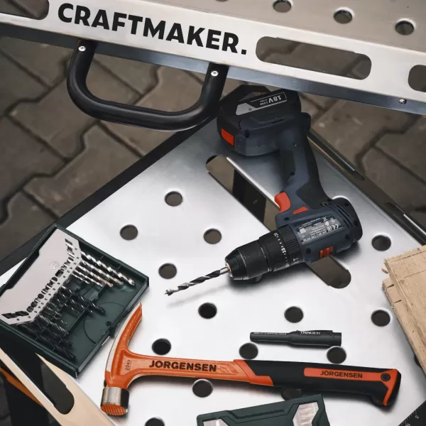 Kovový skládací pracovní stůl CRAFTMAKER SteelBench S110