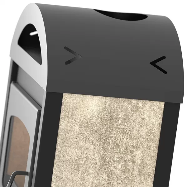 Krbová kamna FLAMINGO ® MELAND dlažba Bělený dub