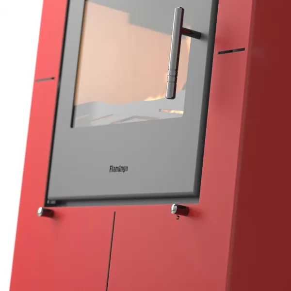 Krbová kamna FLAMINGO ® EVENES červená