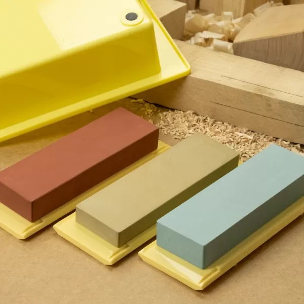 Sada japonských brusných kamenů SK11 s vaničkou - zrnitost 220, 1000 a 3000