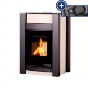 Krbová kamna AQUAFLAM VARIO ® KALMAR 11/7kW krémová, elektronická regulace