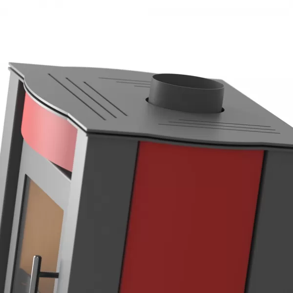 Krbová kamna FLAMINGO ® AMOS červená