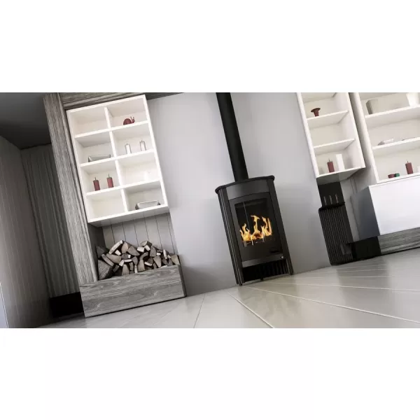 Krbová kamna MASTERFLAMME ® Medie I, hnědá - sametová