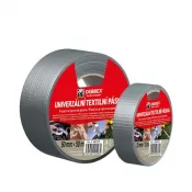 Univerzální textilní páska 38 mm, délka 50 m 50 m stříbrná