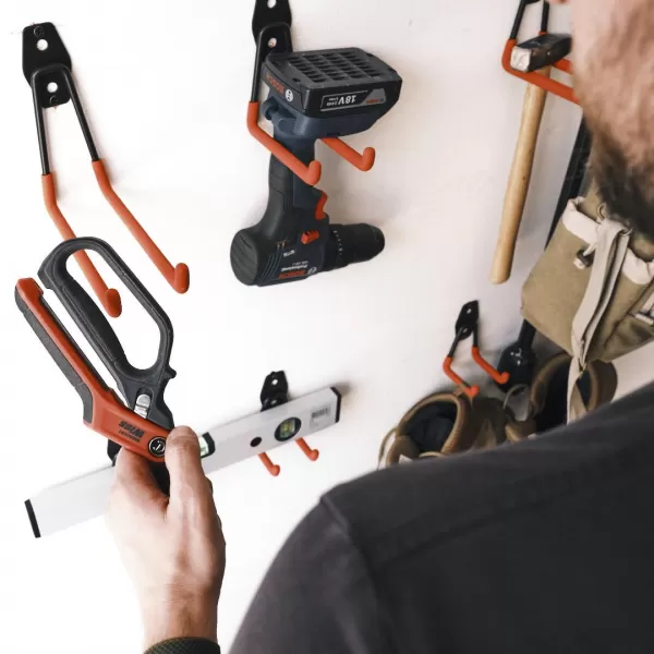 Ocelové háky na zeď CRAFTMAKER s pogumovaným povrchem - sada 12 ks