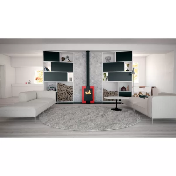 Krbová kamna FLAMINGO ® ESPO II olivová