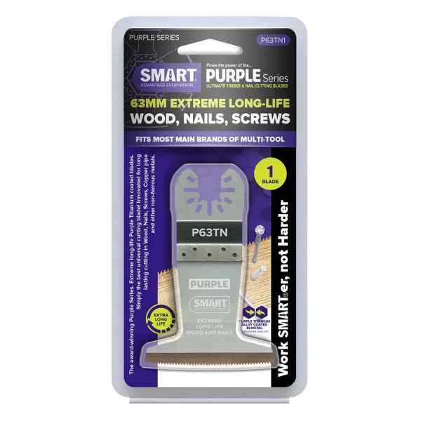 Ponorný pilový list SMART ULTIMATE s titanovou čepelí na dřevo a neželezný kov, 63 mm - 1 kus