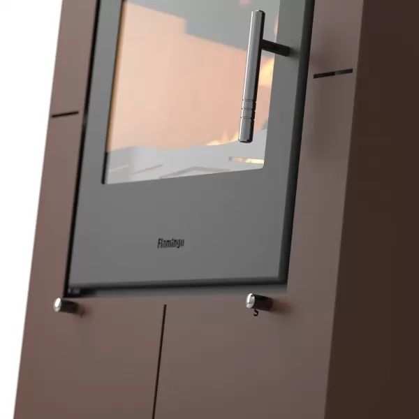 Krbová kamna FLAMINGO ® EVENES hnědá - sametová