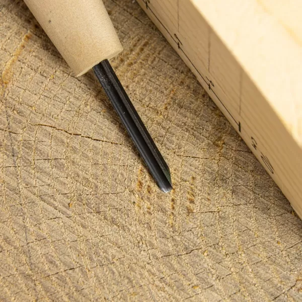 Japonské řezbářské mini-dláto SENKICHI s U čepelí - 3 mm