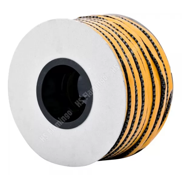 Těsnící šňůra plochá pod sklo 10x3, 1bm samolepící