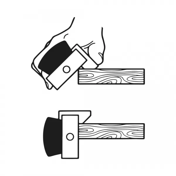 Japonské dřevěné vodítko pro hoblík YOITARIKI - 45° a 90°