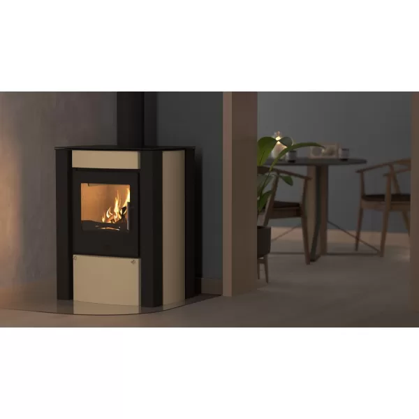 Krbová kamna FLAMINGO ® AMOS krémová