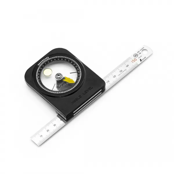 Magnetický úhloměr SHINWA s nerezovým pravítkem 150 mm