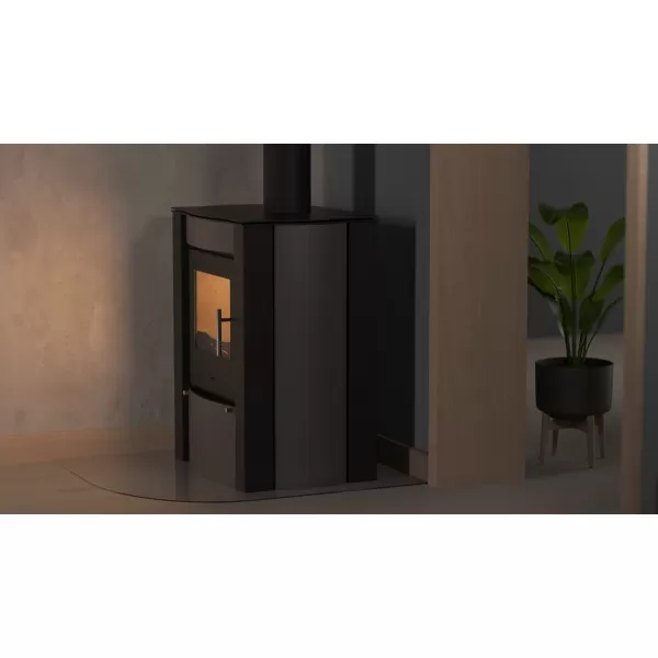 Krbová kamna FLAMINGO ® AMOS červená