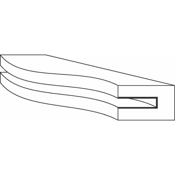 Kotoučová fréza s ložiskem, dvoubřitá, tvrdokovová, Bosch