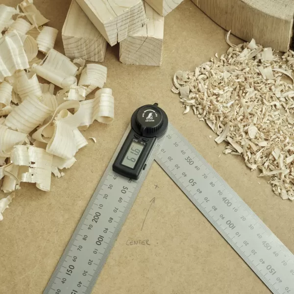 Digitální úhloměr a pravítko SHINWA