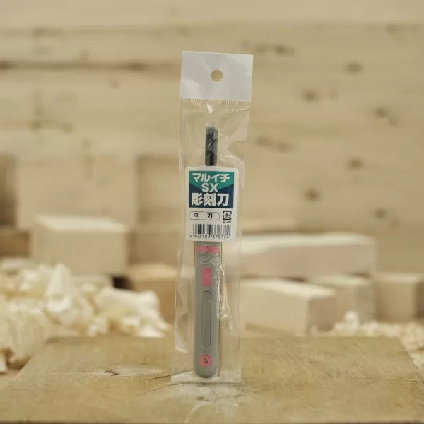 Japonské řezbářské mini-dláto MARUICHI s plochou čepelí - 7,5 mm