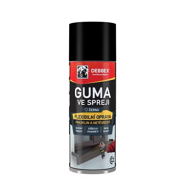 Guma ve spreji 400 ml aerosolový sprej černá