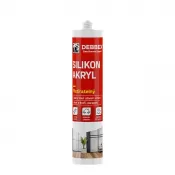 Silikon akryl 280 ml kartuše bílá, po vytvrzení transparentní