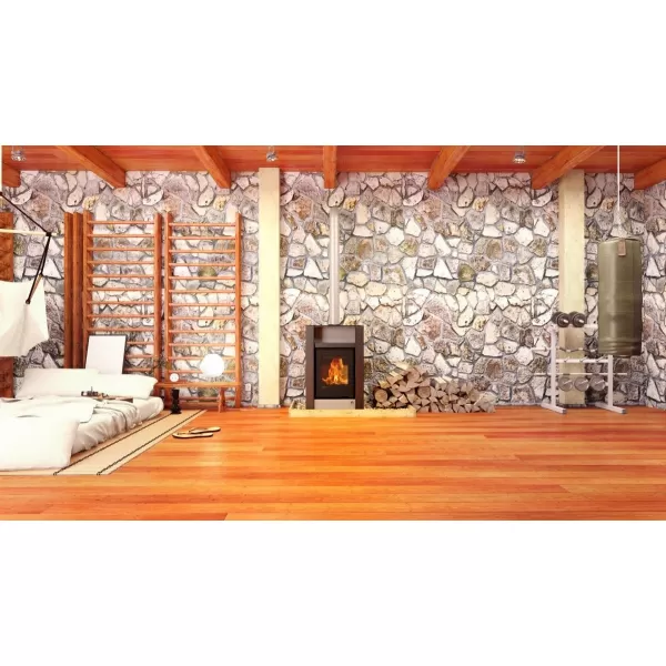 Krbová kamna AQUAFLAM VARIO ® LEND 11/7kW hnědá - sametová