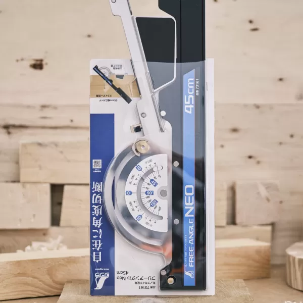 Japonská vodící lišta a úhloměr SHINWA Free-Angle NEO pro kotoučové pily