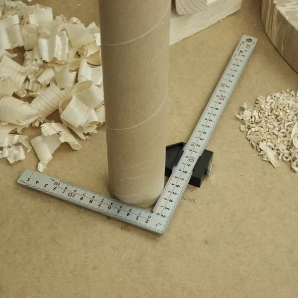 Japonský truhlářský úhelník s dorazem SHINWA - 8 stupnic