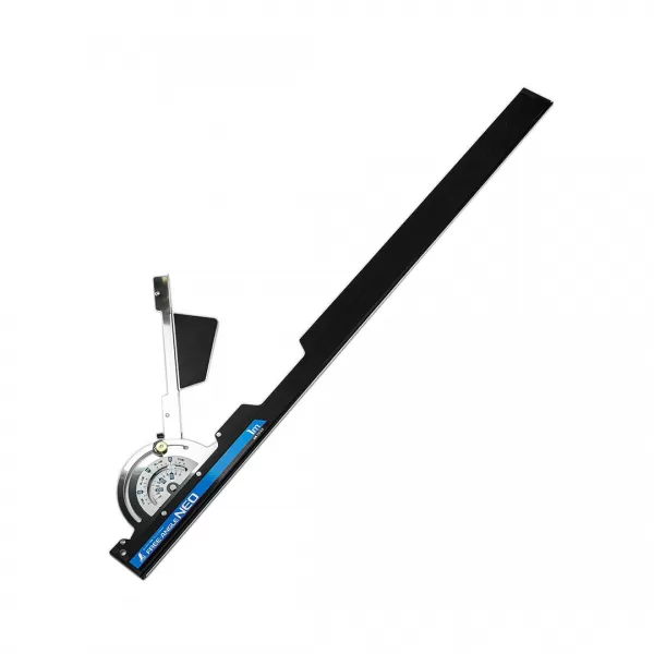 Japonská vodící lišta a úhloměr SHINWA Free-Angle NEO 100 cm pro kotoučové pily