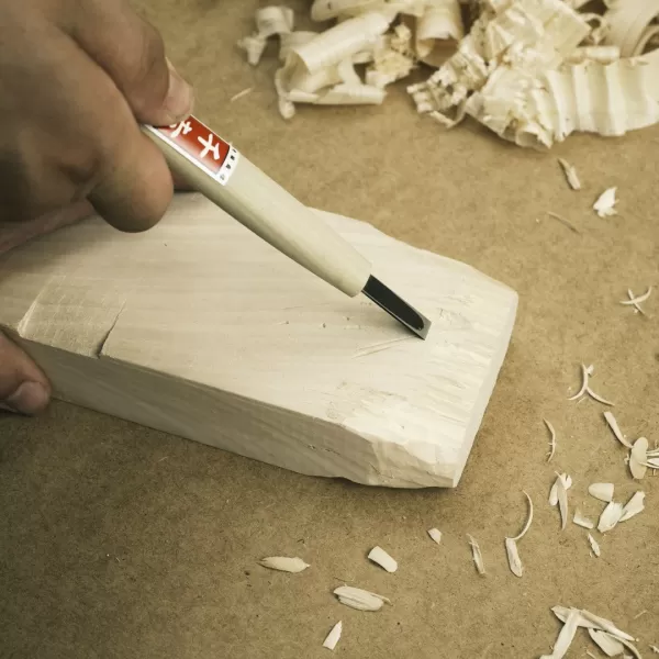 Japonské řezbářské mini-dláto SENKICHI s plochou čepelí - 7,5 mm