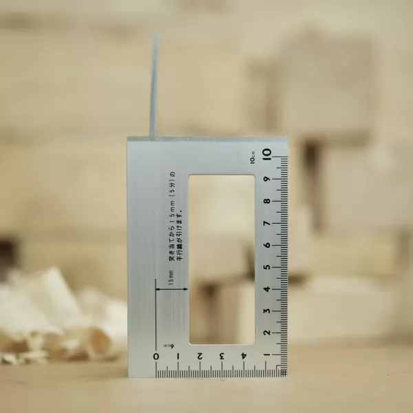 Japonské hliníkové pokosové pravítko SHINWA 45+90°