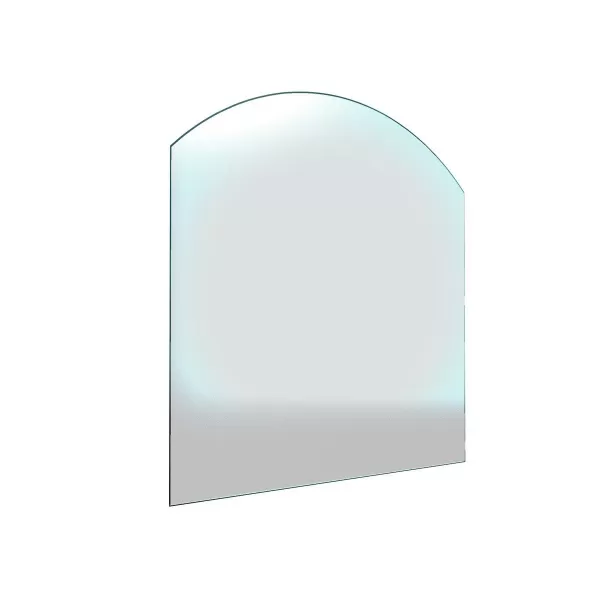 Sklo pod kamna - Oblouk 1000x1000 mm / R725 / 8 mm