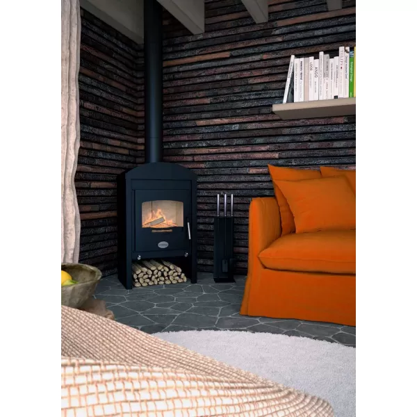 Krbová kamna FLAMINGO ® STAVANGER černá