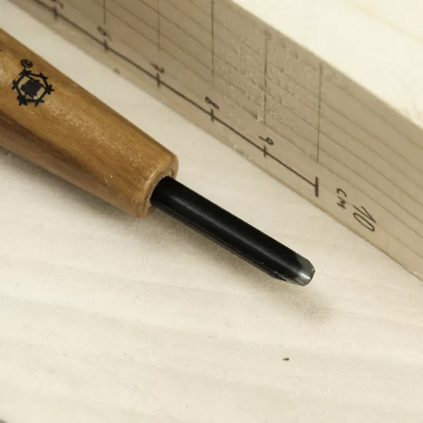 Japonské řezbářské mini-dláto MIKISYO Power Grip s U čepelí - 4,5 mm