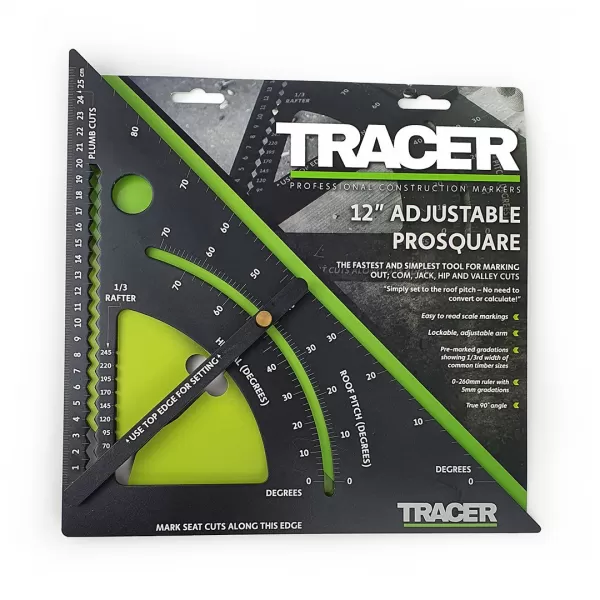 Tesařský úhelník Tracer Pro Square - velký
