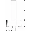 Falcovací fréza s ložiskem, dvoubřitá, tvrdokovová, Bosch