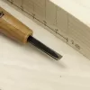 Japonské řezbářské mini-dláto MIKISYO Power Grip s plochou čepelí - 4,5 mm
