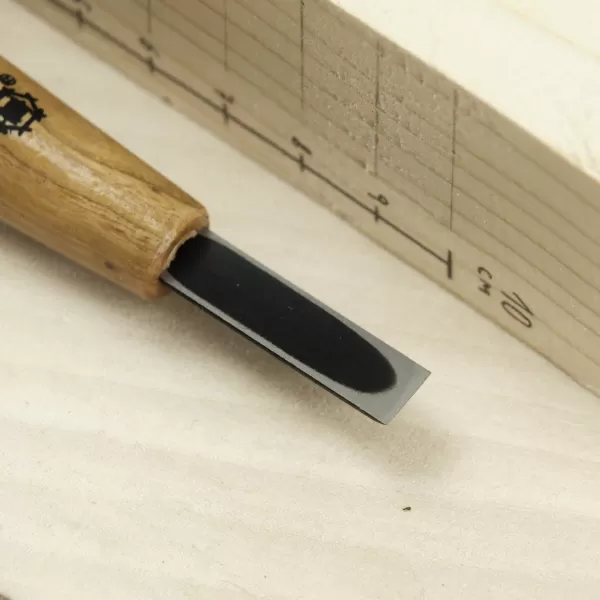 Japonské řezbářské mini-dláto MIKISYO Power Grip s plochou čepelí - 7,5 mm