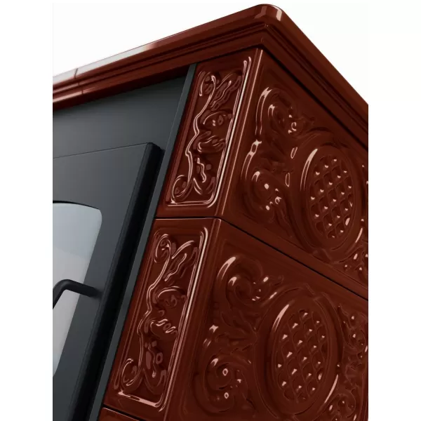 Kachlová kamna FLAMINGO ® BALI, kachle hnědá